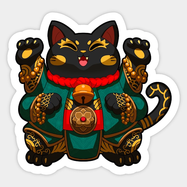 Cute Maneki  1 T-Shirt Sticker by felixantosart